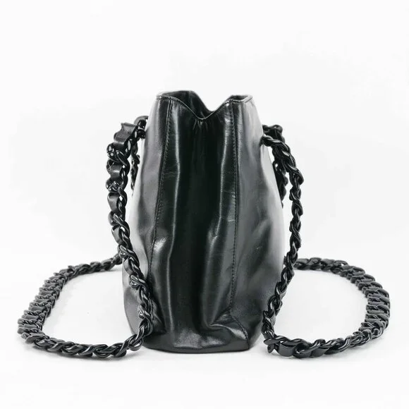 Prada Classic Nappa Chain/Leather Woven Strap Bag - Picture 12 of 16